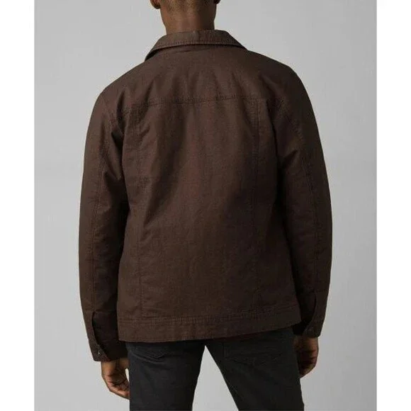 New NWT XXL Mens Coat Prana Trembly Jacket Stout Wind Warm Lined Lt Brown Orange